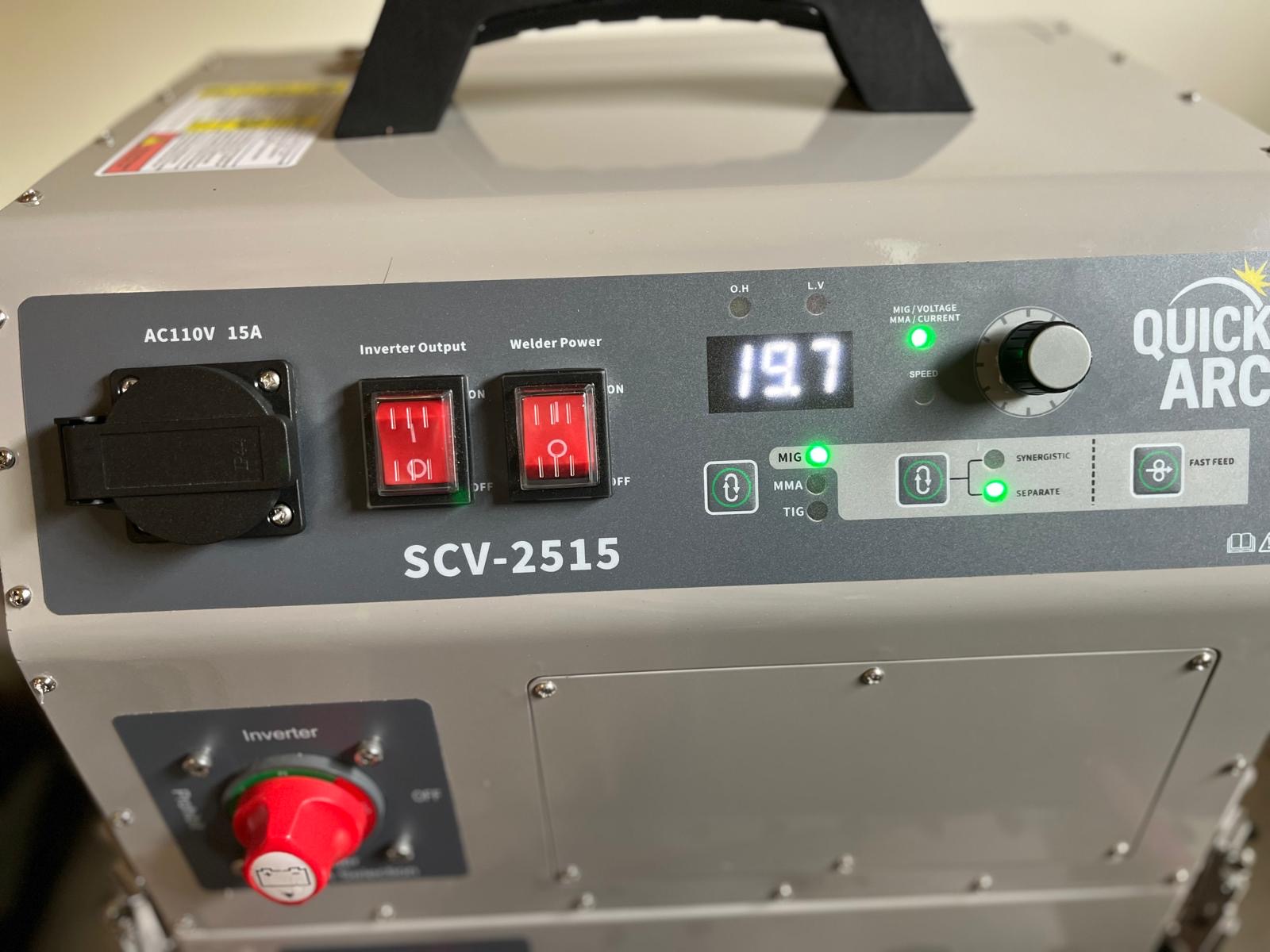 SCV-2515 control panel
